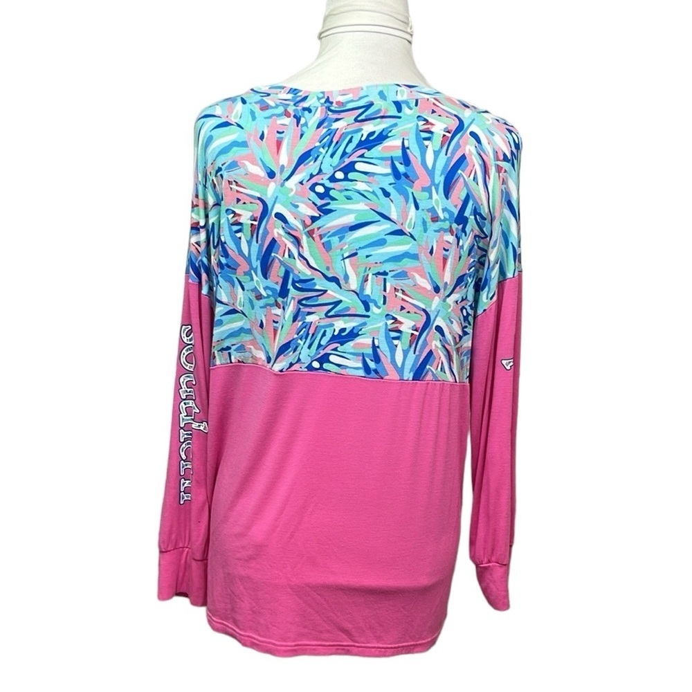 Simply Southern Color Block Long Sleeves Blouse - Picture 4 of 7